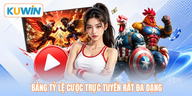 Bảng tỷ lệ cược trực tuyến rất đa dạng Bảng tỷ lệ cược trực tuyến rất đa dạng